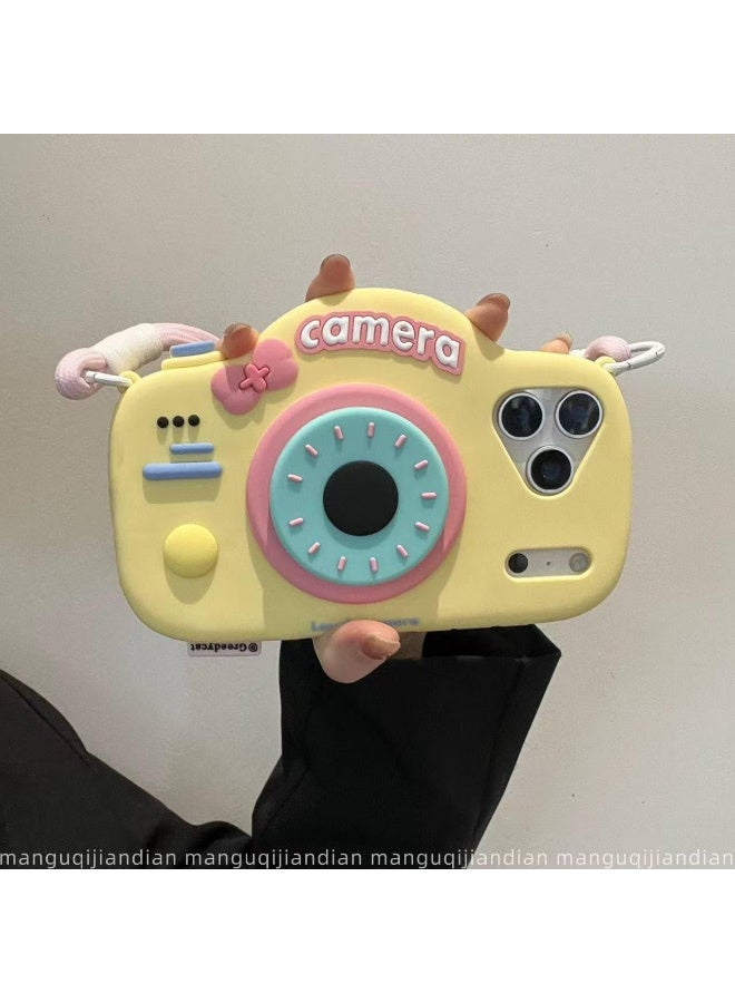 Ecosystem Premium Soft Silicone Case 3D Cartoon for iPhone 17 Pro Max Shockproof Full Protection,Fun Aesthetic Cover, Cute Cartoon Women Girls Kids For Phone 17 Pro Max (Camera with Pop Socket) - Image 4